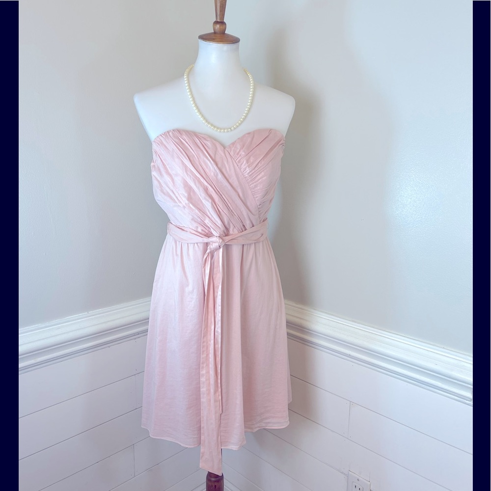 Express Strapless Blush Pink Dress 10 FREE SHIP